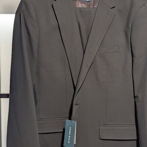 Men's Dark Green Suit by Perry Ellis